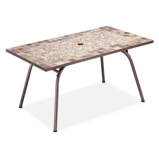 Home Styles Sundance Marble Rectangle Dining Table