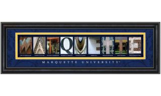 Framed Letter Wall Art   Marquette University   24W x 8H in.   Wall Art