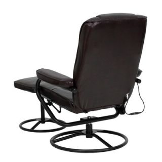 Heated Reclining Massage Chair and Ottoman by Flash Furniture