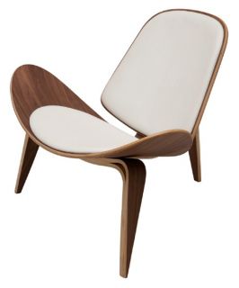 Nuevo Artemis Leather Lounge Chair   Accent Chairs