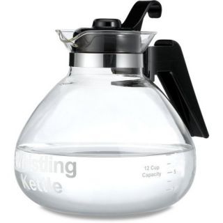 Glass 12 cup Stovetop Whistling Tea Kettle   11900642  