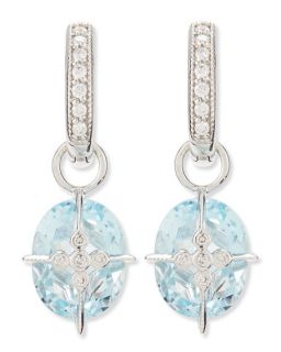 JudeFrances Jewelry Lacey Sky Blue Topaz Earring Charms