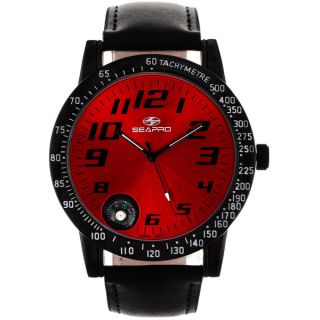 Akribos XXIV Mens Swiss Quartz Chronograph Leather Suede Strap Watch