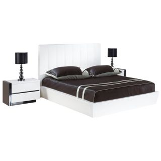 Trinity White Finish Queen size Bed   Shopping   Great Deals