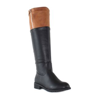 Olivia Miller Sutton Knee High Two Tone Riding Boots  