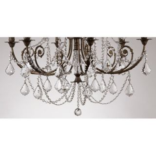 Crystorama Traditional Classic 12 Light Crystal Candle Chandelier