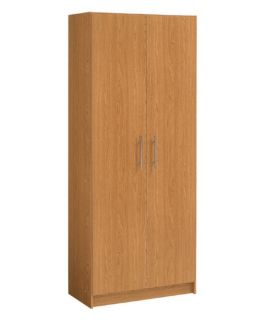 akadaHOME Tall 2 Door Storage Cabinet   Oak