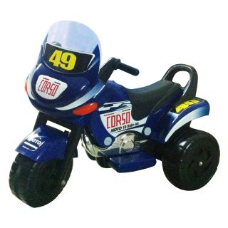 Merske Mini Racer Motorcycle   Blue   Battery Powered Riding Toys