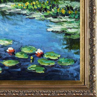 Tori Home Water Lilies by Monet Framed Original Painting
