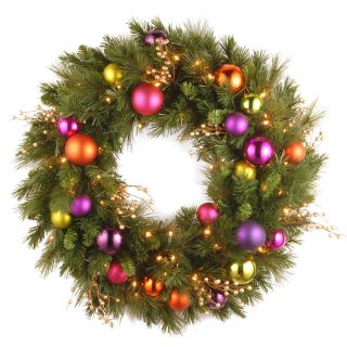 30 in. Kaleidoscope LED Pre Lit Wreath   Christmas Wreaths