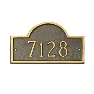 Montague Metal Products Classic Arch Standard Address Plaque