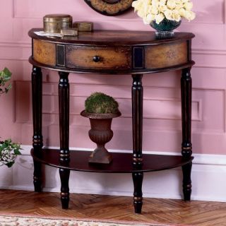 Butler Demilune Console Table   Coffee hand painted   Console Tables