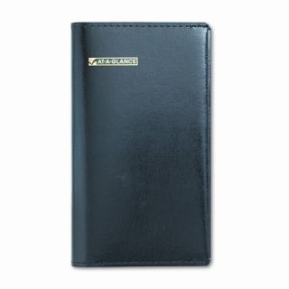 Deluxe Monthly Pocket Planner, Unruled, 3 1/2 x 6 1/8, Black, 2016 by