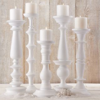 Twos Company Watercolors Tall Order Pillar Candle Holder (Set of 5)