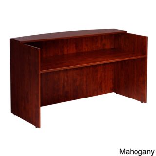 Boss 71 inch Cherry or Mahogany Finished Receptionist Desk   15233991