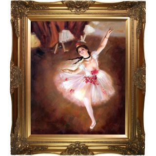 Degas Star Dancer on Stage Hand painted Oil Canvas Art  