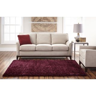 Spaces Homeandbeyond Maroon Eyelash Shag Rug (1.9 x 5)   17563921