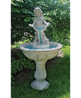 Design Toscano Abigail's Bountiful Apron Cascading Garden Outdoor Fountain   Fountains