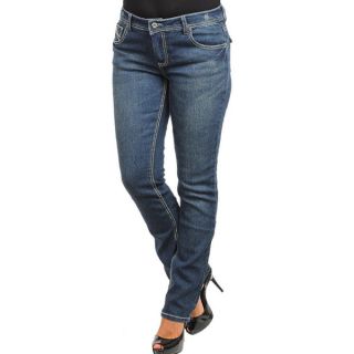 Stanzino Womens Plus Size Blue Denim Skinny Jeans  