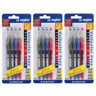 Staedtler 1.6 Maxum Ballpoint Pens Extra Bold Point (Pack of 12