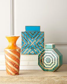 Jonathan Adler Malachite Vases