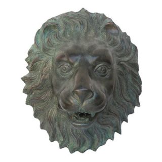 Florentine Lion Head Spouting Garden Wall Statue by Design Toscano