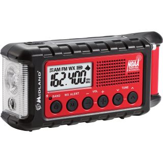 Midland AM/FM Weather Alert Radio with Hand Crank — Model# ER300
