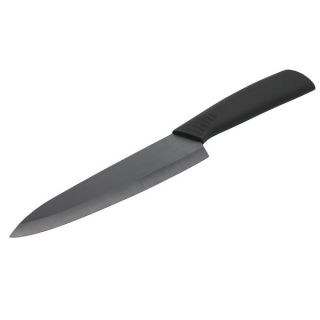 Toponeware Ceramic 7 Chefs Knife   Black Handle Black Blade, CKBKB7