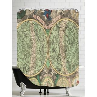 Planispherum Celeste Antique Map of The Moon Shower Curtain