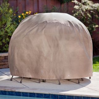Duck Covers Elite Patio Table & Chair Set Cover With Optional Rechargeable Inflator   Round   Outdoor Furniture Covers