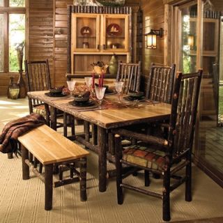 Fireside Lodge Hickory 6 Piece Dining Set
