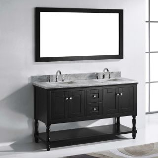 Virtu Julianna MD 3160 WM 60 in. Double Bathroom Vanity with Square Sink   Bathroom Vanities