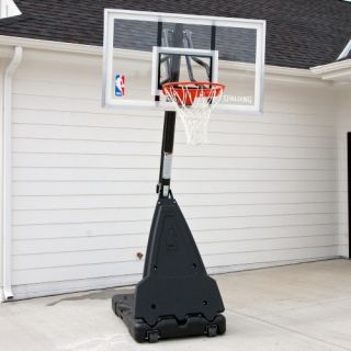 Spalding Pro Style 54 Inch Acrylic Portable Basketball Hoop System   Basketball Hoops