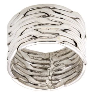 Kele & Co Basket Weave Ring made in .925 Sterling Silver