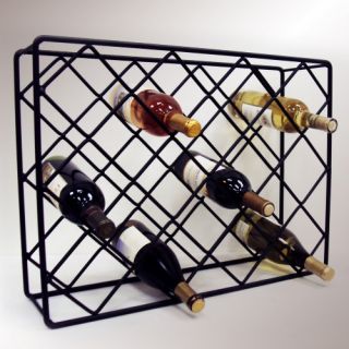 J & J Wire Rectangle Diamond Wine Rack   Wine Racks