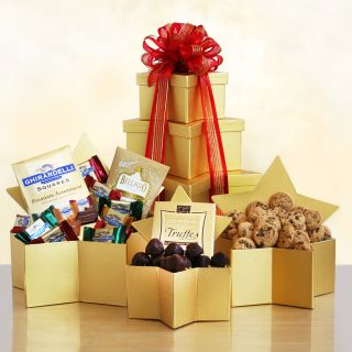 You're the Star Gold Tower   Holiday Gift Baskets