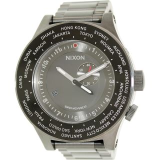 Nixon Mens 51 30 A351703 00 Grey Titanium Swiss Quartz Watch with