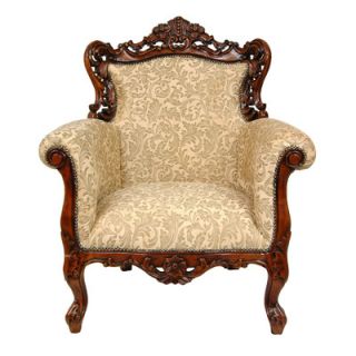 Oriental Furniture Queen Victoria Wing Chair