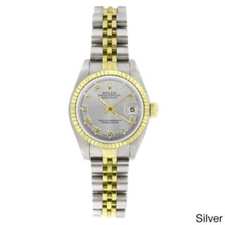Pre owned Rolex Womens 69173 Datejust Two tone 18k Gold and Stainless