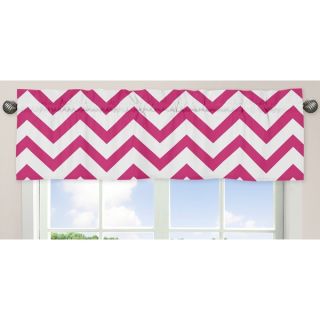 Intelligent Design Virgo Pink Chevron Window Curtain Panel (Set of 2)