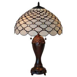 Amora Lighting Tiffany Style Chandelle Table Lamp   15450064