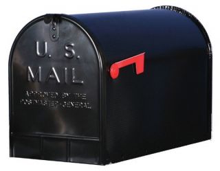 Gibraltar Jumbo Size Black Rural Mailbox   Mailboxes