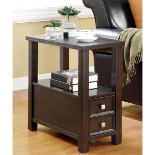 Casual Accent Table with Storage Drawer and Shelf