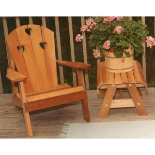 Creekvine Designs Country Hearts Cedar Adirondack Chair   Adirondack Chairs