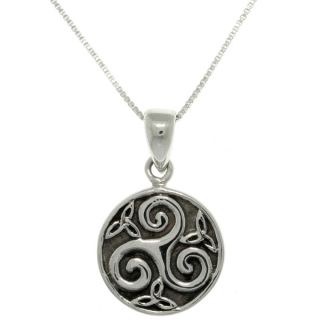 Carolina Glamour Collection Sterling Silver Celtic Trinity Spiral