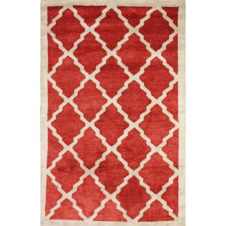 nuLOOM Handmade Marrakesh Moroccan Trellis Wool Rug (76 x 96)
