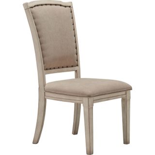 Signature Design by Ashley Demarlos Parchment White Upholstered Side