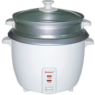 Brentwood TS 600S 5 Cup Rice Cooker with Steamer   White   Rice Cookers