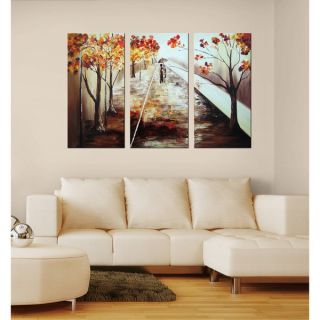 Hand painted Oil The Forest 637 Gallery wrapped Canvas Art Set