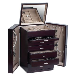 Mele & Co. Geneva Upright Wooden Jewelry Box   Jewelry Boxes